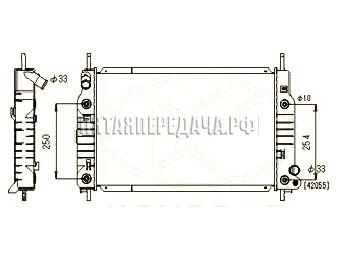 FORD MONDEO (93-00) радиатор охлаждения AT (KOYO) для Ford Mondeo 2 , код 1011984, фотографии, изображения, фото, где купить, цена, схема