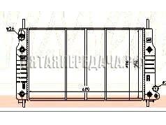 FORD MONDEO (93-00) радиатор охлаждения (NISSENS) (NRF) (GERI) для Ford Mondeo 2 , код 6899903, фотографии, изображения, фото, где купить, цена, схема