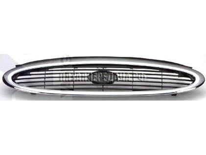 FORD MONDEO (97-99) решетка радиатора (бензин) хром-черн для Ford Mondeo 2 , код 1036771, фотографии, изображения, фото, где купить, цена, схема